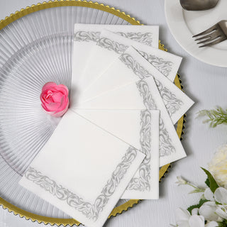 Party in Style with White Soft Linen-Like Airlaid Paper Napkins