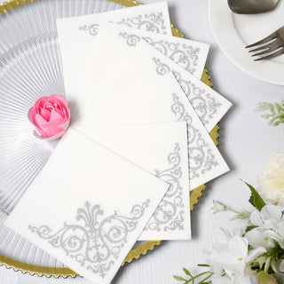 Enhance Your Event Decor with White Soft Linen-Like Airlaid Paper Cocktail Napkins