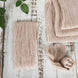 5 Pack | Nude Beige Gauze Cheesecloth Boho Dinner Napkins | 24x19Inch