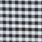 5 Pack | Black/White Buffalo Plaid Cloth Dinner Napkins, Gingham Style | 15x15Inch#whtbkgd