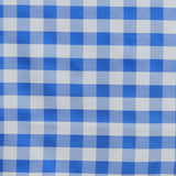 5 Pack | Blue/White Buffalo Plaid Cloth Dinner Napkins, Gingham Style | 15x15Inch#whtbkgd