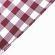 5 Pack | Burgundy/White Buffalo Plaid Cloth Dinner Napkins, Gingham Style | 15x15Inch