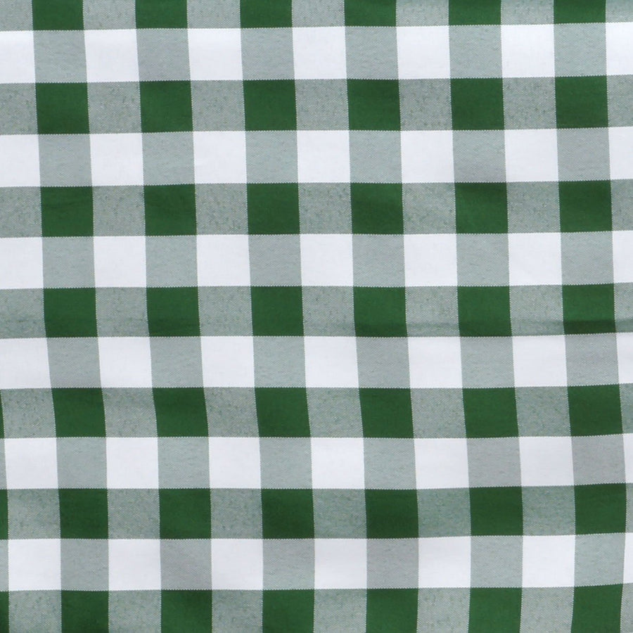 5 Pack | Green/White Buffalo Plaid Cloth Dinner Napkins, Gingham Style | 15x15Inch#whtbkgd