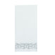 Silver Foil White Airlaid Soft Linen-Feel Paper Dinner Napkins, Disposable Hand Towels - Scroll