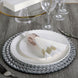 Gold Foil Disposable White Airlaid Paper Dinner Napkins | Soft Linen-Feel Hand Towels -Greek Key