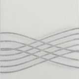 White / Silver Airlaid Soft Linen-Feel Paper Dinner Napkins, Disposable Hand Towels - Wave Design#whtbkgd