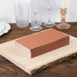 50 Pack 2 Ply Soft Terracotta (Rust) Wedding Reception Dinner Paper Napkins