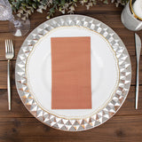 50 Pack 2 Ply Soft Terracotta (Rust) Wedding Reception Dinner Paper Napkins