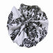5 Pack | Black/White Damask Flocking Cloth Dinner Napkins, Reusable Linen | 20x20Inch#whtbkgd