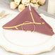 5 Pack | Cinnamon Rose With Geometric Gold Foil Cloth Polyester Dinner Napkins