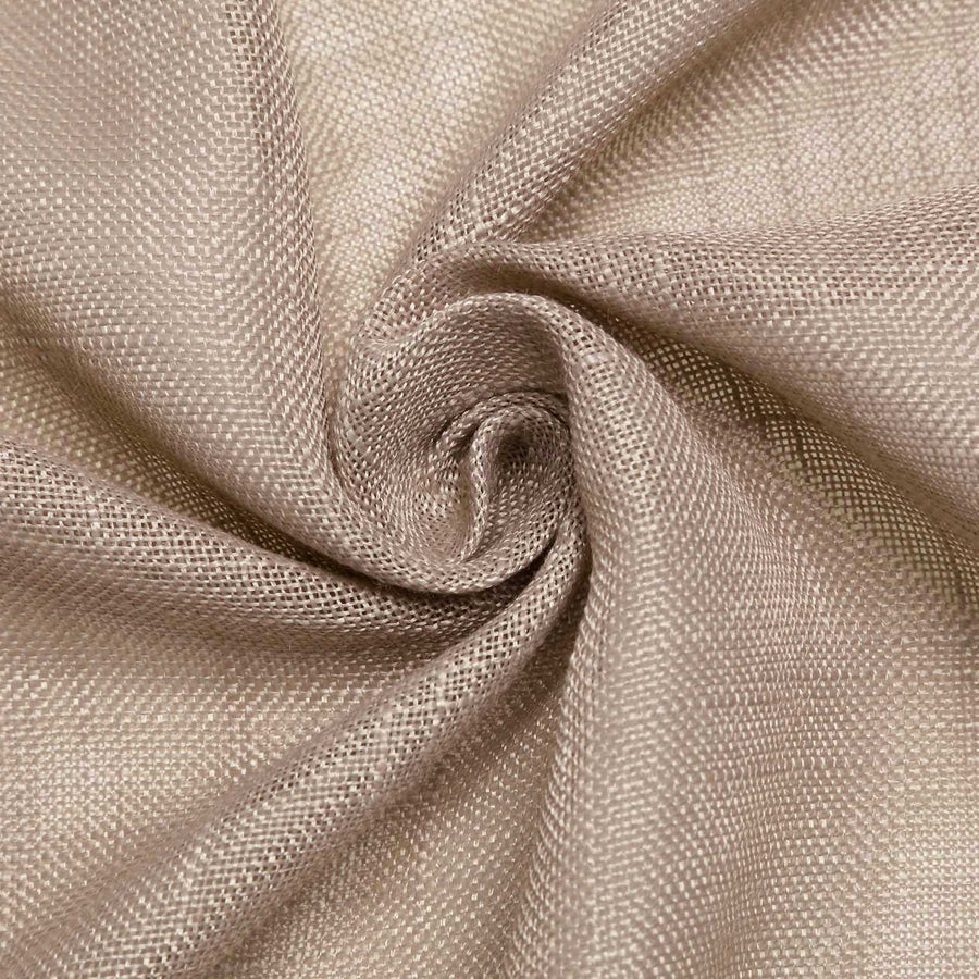 5 Pack | Taupe Slubby Textured Cloth Dinner Napkins, Wrinkle Resistant Linen | 20x20Inch#whtbkgd