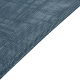 5 Pack | Blue Slubby Textured  Cloth Dinner Napkins, Wrinkle Resistant Linen | 20x20Inch
