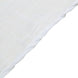 5 Pack | White Slubby Textured Cloth Dinner Napkins, Wrinkle Resistant Linen | 20x20Inch