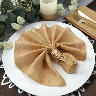 Add a Touch of Elegance to Your Event with Gold Boho Chic Napkins