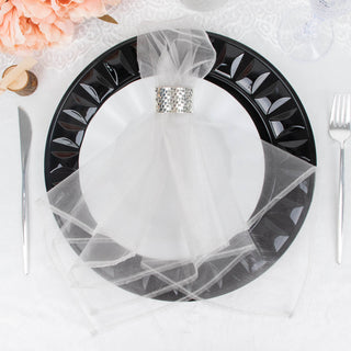 Add Elegance to Your Table with Silver Sheer Organza Napkins