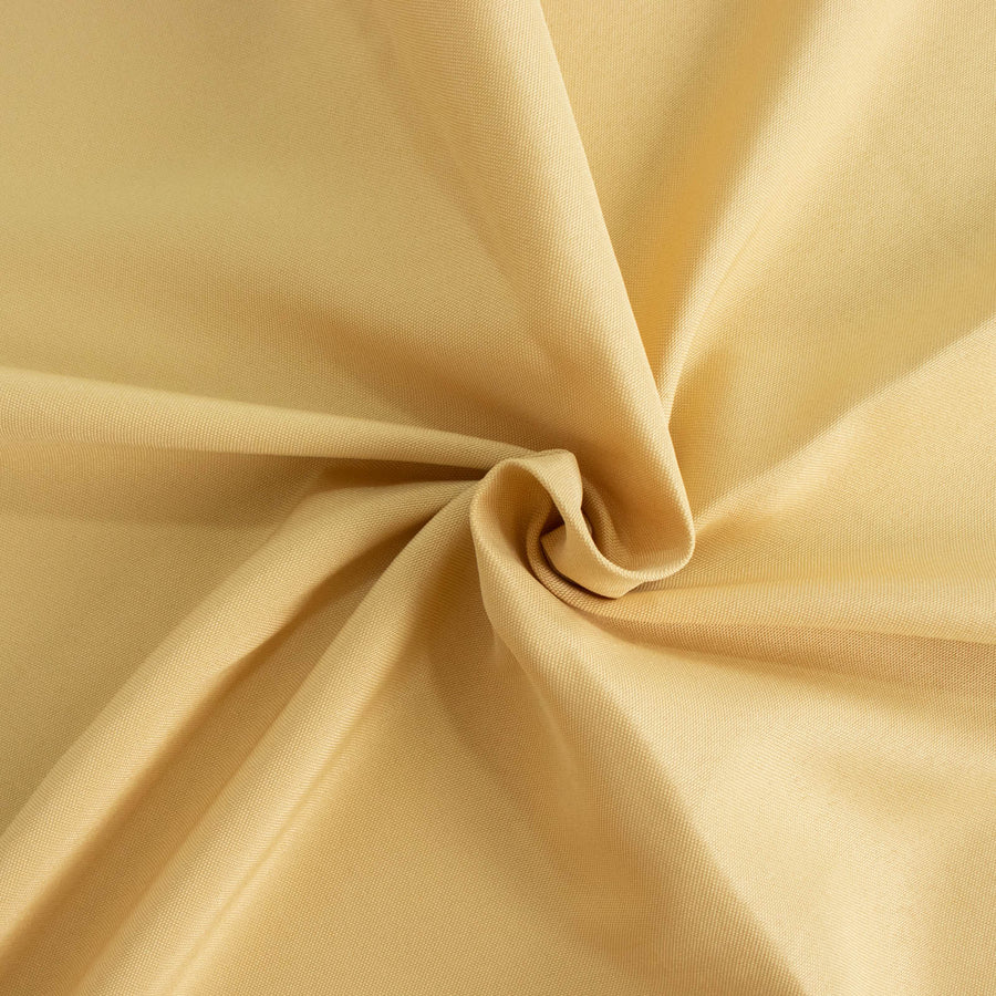 5 Pack | Champagne 200 GSM Premium Polyester Dinner Napkins, Seamless Cloth Napkins#whtbkgd