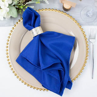 Luxurious and Practical Royal Blue Table Napkins