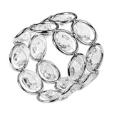 Bling Glass Crystal Gem Napkin Rings - 4PCS