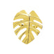 4 Pack | Leaf Design Metallic Gold Napkin Rings, Linen Napkin Holders With Gold Tropical Leaf Decor#whtbkgd