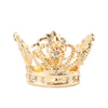 4 Pack | Metallic Gold Crown Rhinestone Napkin Rings, Royal Bling Napkin Holders#whtbkgd