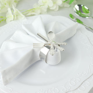 Dazzling Silver Metal Napkin Rings for Every Occasion