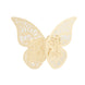 12 Pack | Ivory Shimmery Laser Cut Butterfly Paper Chair Sash Bows#whtbkgd