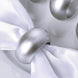 4 Pack Silver Acrylic Napkin Rings#whtbkgd