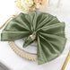 5 Pack | Eucalyptus Sage Green Seamless Satin Cloth Dinner Napkins, Wrinkle Resistant
