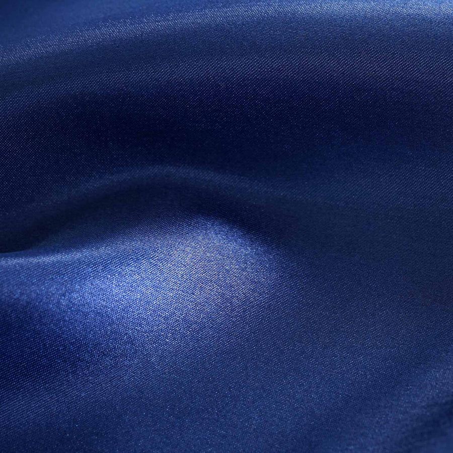 5 Pack | Navy Blue Seamless Satin Cloth Dinner Napkins, Wrinkle Resistant#whtbkgd