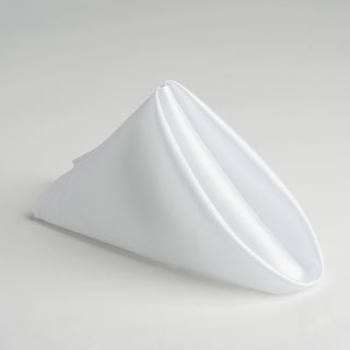 Create Unforgettable Moments with White Seamless Satin Napkins