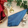 5 Pack | Navy Blue Premium Sheen Finish Velvet Cloth Dinner Napkins