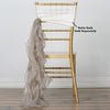 Natural Chiffon Curly Chair Sash