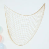 5ftx5ft Natural Cotton Decorative Fish Net With Ties, Rustic Beach Decor