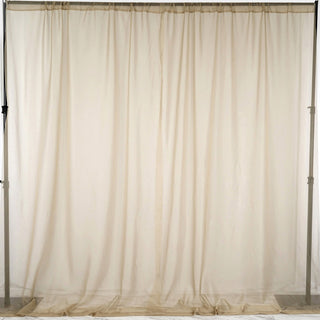 Elegant Ivory Flame Resistant Sheer Curtain Panels