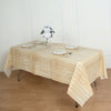Natural Rustic Wooden Print Plastic Vinyl Tablecloth, Waterproof Disposable PVC Tablecloth