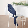 Pack of 5 | Accordion Crinkle Taffeta Chair Sashes - Navy Blue