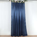 8ftx10ft Navy Blue Satin Formal Event Backdrop Drape, Window Curtain Panel