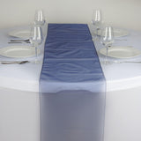 Table Runner Organza - Navy Blue#whtbkgd