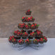15inch 5-Tier Nontoxic Metal 41-Cupcake Holder Stand, Dessert Dish Tower Tray