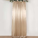 8ftx10ft Nude Satin Formal Event Backdrop Drape, Window Curtain Panel