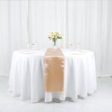 12x108inch Nude Satin Table Runner
