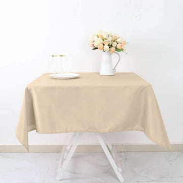 54"x54" Nude Seamless Polyester Square Tablecloth