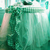 TURQUOISE Crystal Sheer Organza Wedding Party Dress Fabric Bolt - 54