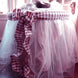PINK Crystal Sheer Organza Wedding Party Dress Fabric Bolt - 54