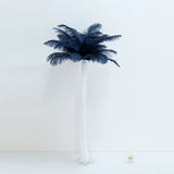 12 Pack | 13-15inch Navy Blue Natural Plume Real Ostrich Feathers, DIY Centerpiece Fillers