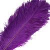 12 Pack | 13inch - 15inch Purple Natural Plume Real Ostrich Feathers#whtbkgd
