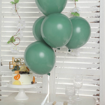 25 Pack 12" Olive Green Double Stuffed Prepacked Latex Balloons