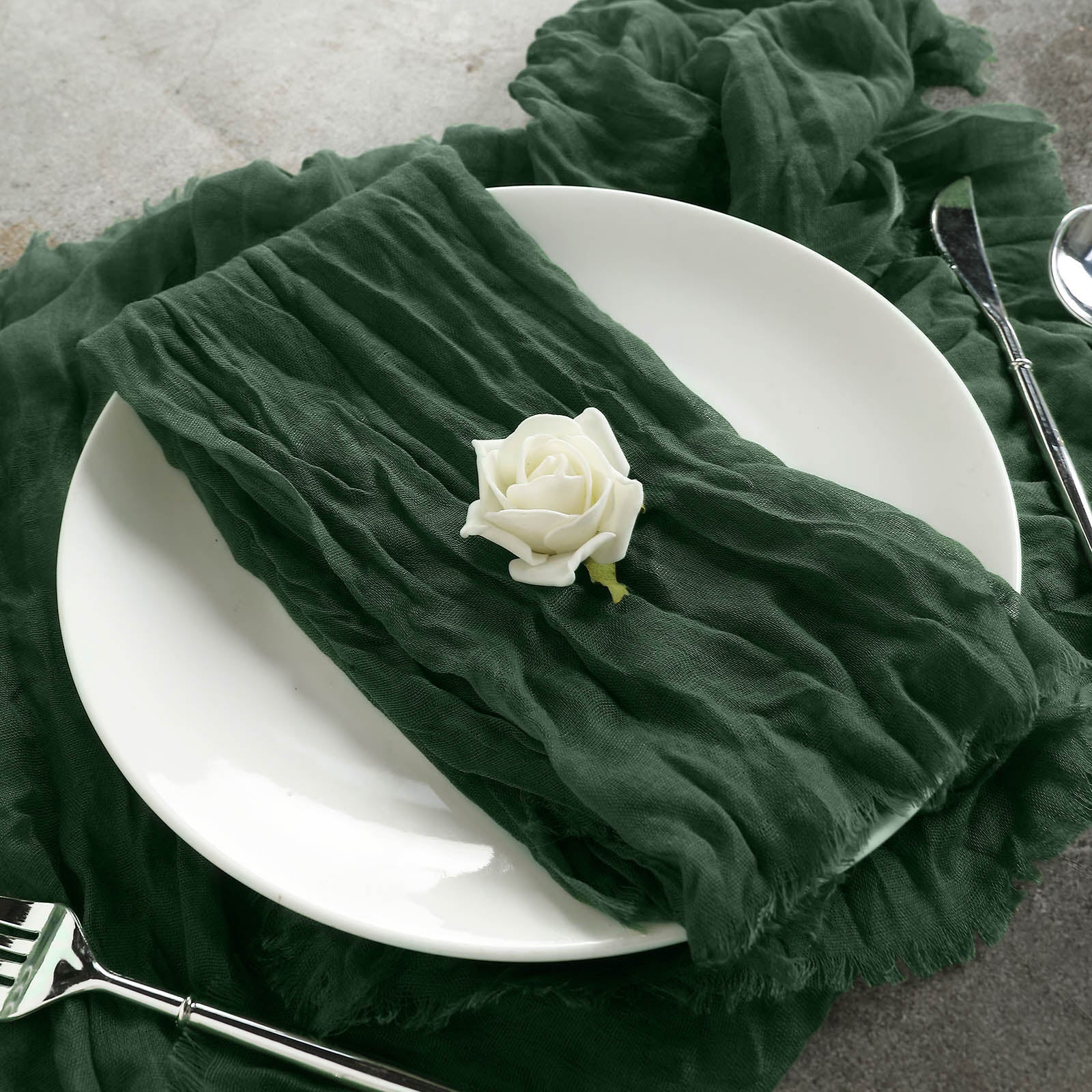 https://tableclothsfactory.com/cdn/shop/products/Olive-Green-Gauze-Cheesecloth-Boho-Dinner-Napkins.jpg?v=1689407925