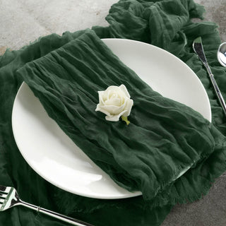 Add Elegance to Your Table with Olive Green Cheesecloth Napkins