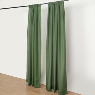 Add Elegance to Your Décor with Olive Green Polyester Photography Backdrop Curtains